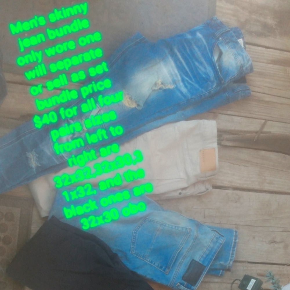 NWOT Men's skinny jean bundle